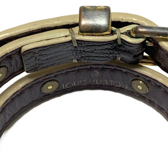 Auth LOUIS VUITTON Bracelet Suhali Double Tour M91847 Prune Suhali - Unclear - Picture 4 of 4